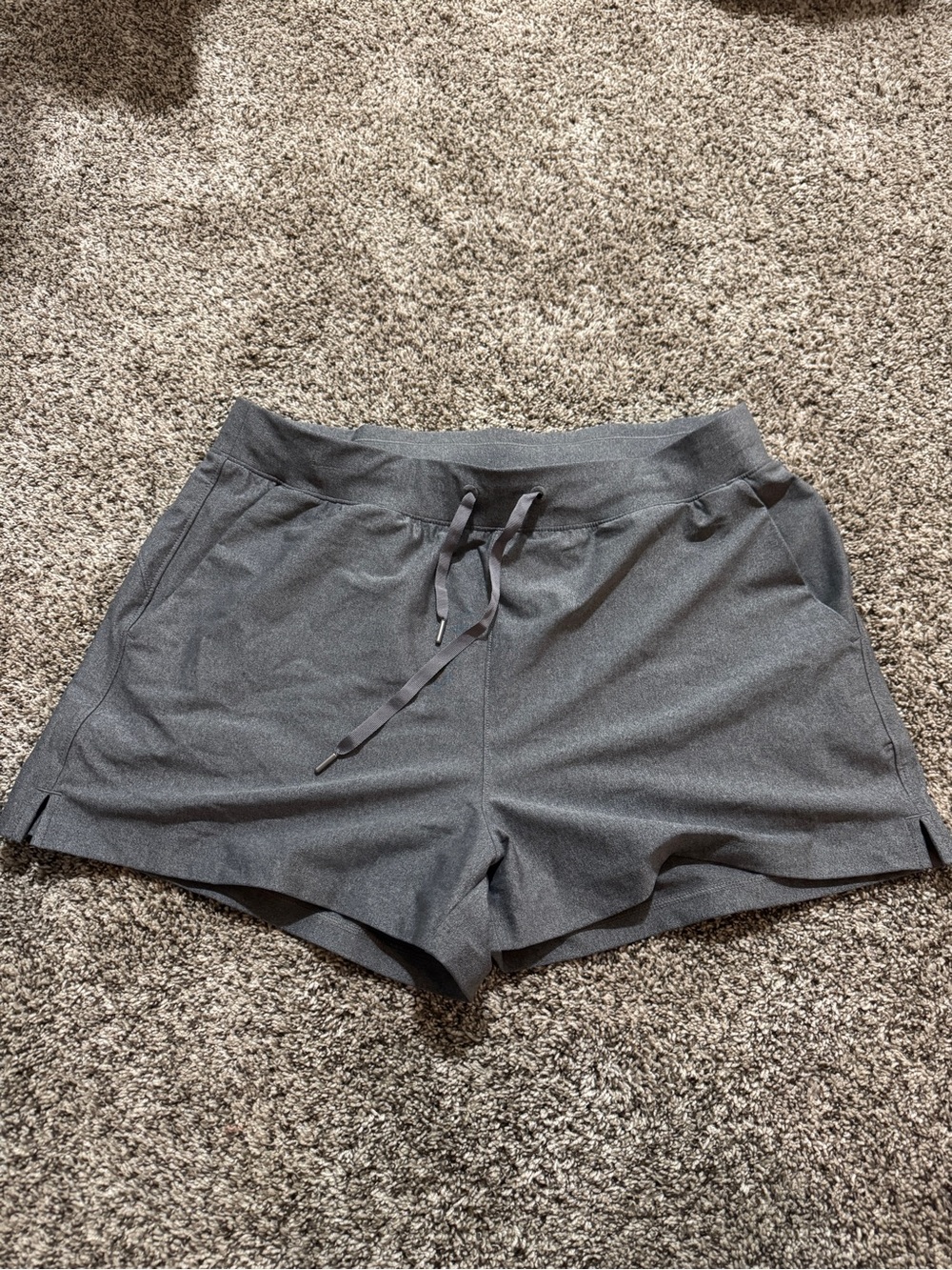 Old Navy Charcoal Gray Athletic Drawstring Shorts
